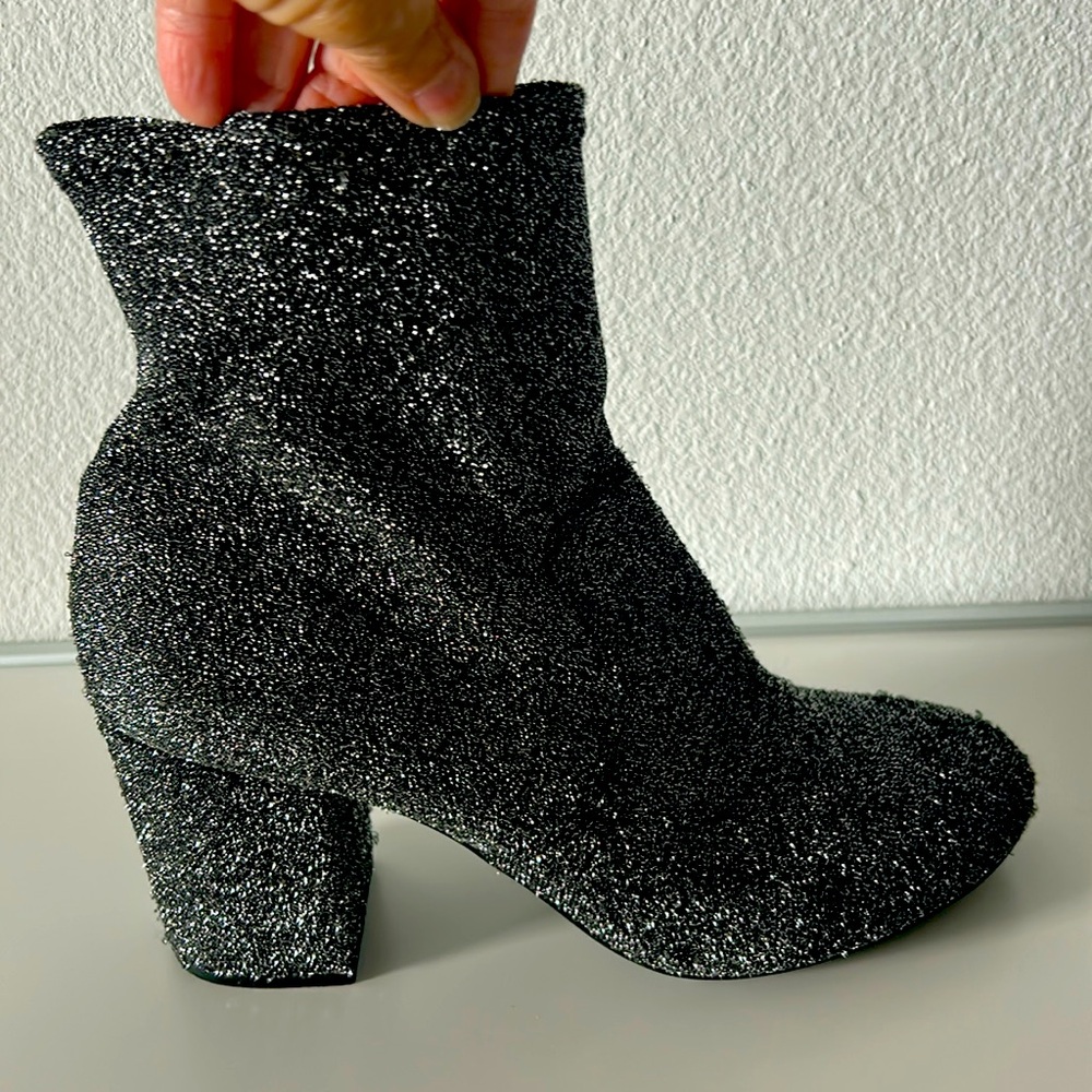 Gently used glitter booties size 9 American Eagle Outfitters.